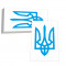 Autocolant Emblema Ucrainei A3. Photo 1